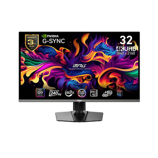 Monitor MSI 32 MPG321URX QD OLED UHD PLANO 240HZ
