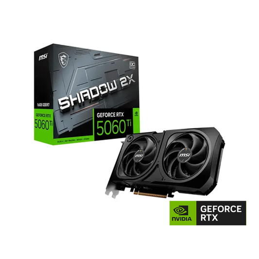 Tarjeta NVIDIA® GeForce RTX™ 5060Ti 8 GB Shadow