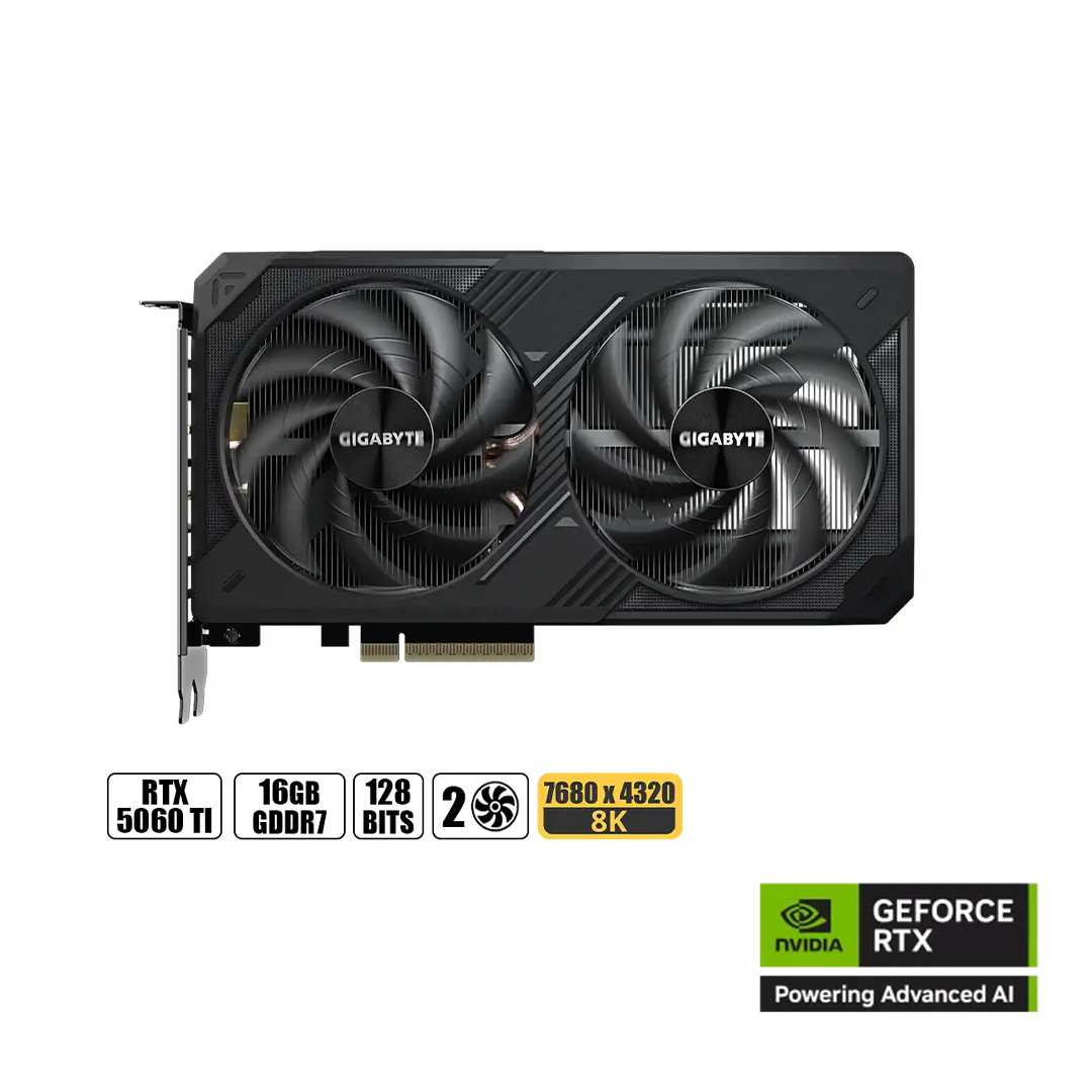 Tarjeta NVIDIA® GeForce RTX™ 5060Ti 16GB WindForce
