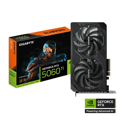 Tarjeta NVIDIA® GeForce RTX™ 5060Ti 16GB WindForce