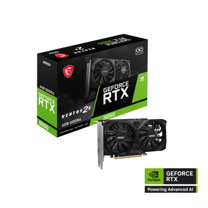 Tarjeta NVIDIA® GeForce RTX™ 3050  6GB Ventus