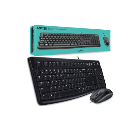 Combo Teclado y Mouse Logitech MK120 Alámbrico